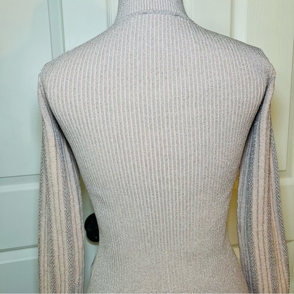 AKNVAS Mock Neck Sweater Pink Metallic - Picture 4 of 7